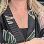The Duo Amazonite Necklace, Silver, thumbnail 2 of 11