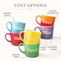Personalised Anniversary Or Wedding Ombre Mug Set, thumbnail 5 of 6