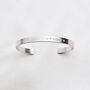 Personalised Men's Sterling Silver Cuff Bracelet, thumbnail 3 of 6