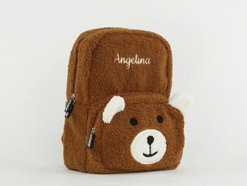 Personalised Fluffy Teddy Kids Backpack, 12 of 12