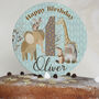 Kids Birthday Cake Topper Zoo Themed, thumbnail 4 of 5