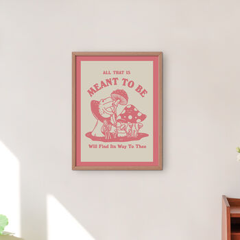 'All Thats Meant To Be' Frog Print Ouline Only, 9 of 10
