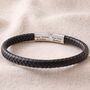 Personalised Men's Woven Vegan Bracelet With Clasp, thumbnail 3 of 6