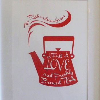 Personalised Tea Pot Print, 3 of 5