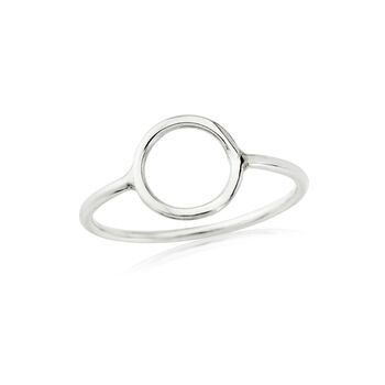 Silver Open Circle Ring, 2 of 4