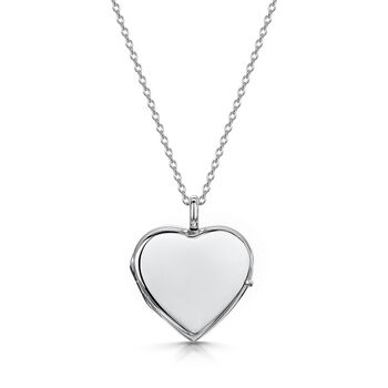 Silver Heart Locket With Photos And Engraving, 3 of 7