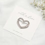 Sparkly Heart Brooch In Gold Or Silver Finish, thumbnail 4 of 8