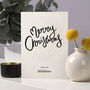 Personalised Reef Letterpress Christmas Cards, thumbnail 1 of 3