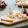 Personalised Vintage Silver Plated Cheese Markers Set, thumbnail 2 of 3