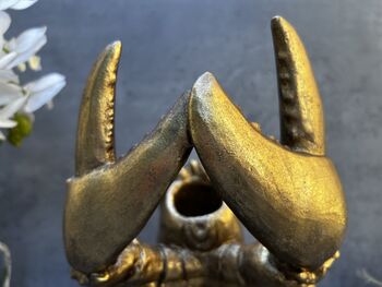 Drunken Lobster Wine Bottle Holder Gold Freestanding, 7 of 12