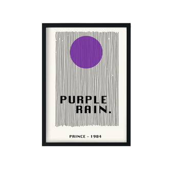 Purple Rain Giclée Retro Art Print, 3 of 3