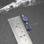 Tanzanite Silver Pendant Necklace: Oval Or Teardrop, thumbnail 5 of 5