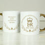 Personalised Queen Memorial Gold Handle Mug, thumbnail 5 of 5