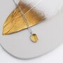 Sterling Silver Genuine Citrine Crystal Oval Necklace, thumbnail 7 of 12