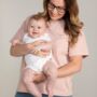 Women's Pink Breastfeeding Oversized T Shirt, thumbnail 4 of 4