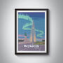 Reykjavik Iceland Travel Poster Art Print, thumbnail 1 of 8