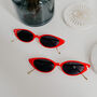 Lora Red And Gold Cat Eye Sunglasses, thumbnail 1 of 2