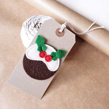 Christmas Gift Tag With Handmade Felt Design, 4 of 6