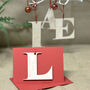 Personalised Letter Christmas Decoration And Card, thumbnail 12 of 12