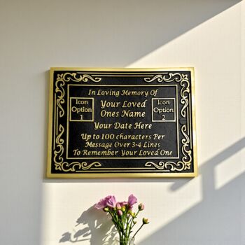Personalised Gravestone Memorial Plaque, 8 of 9