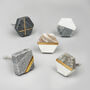 G Decor Earth Marble With Brass Pull Knobs Handles, thumbnail 2 of 7