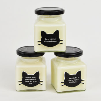 Cat Slogan Scented Candle, 3 of 5