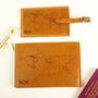 Leather Luggage Tag And Passport Cover Set Personalised, thumbnail 8 of 8