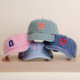 Custom Initial Embroidered Junior Vintage Cap, thumbnail 1 of 10