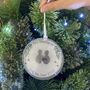 Personalised Pebble Family Christmas Bauble, thumbnail 4 of 4