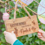 Personalised Easter Bunny Wooden Sign, thumbnail 4 of 7