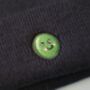 Happy Pea Embroidered Kids Beanie, thumbnail 2 of 3