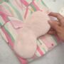 Christmas Pyjama Gift Set – Striped Pastel Pjs And Eye Mask – Ideal For Her And Teens, thumbnail 7 of 10