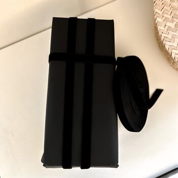 Black Velvet Ribbon Christmas Gift Wrapping, 3 of 6