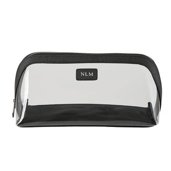 Personalised Leather Perspex Cosmetic Bag, 7 of 12