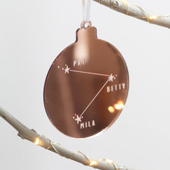Personalised Constellation Christmas Bauble, 3 of 3