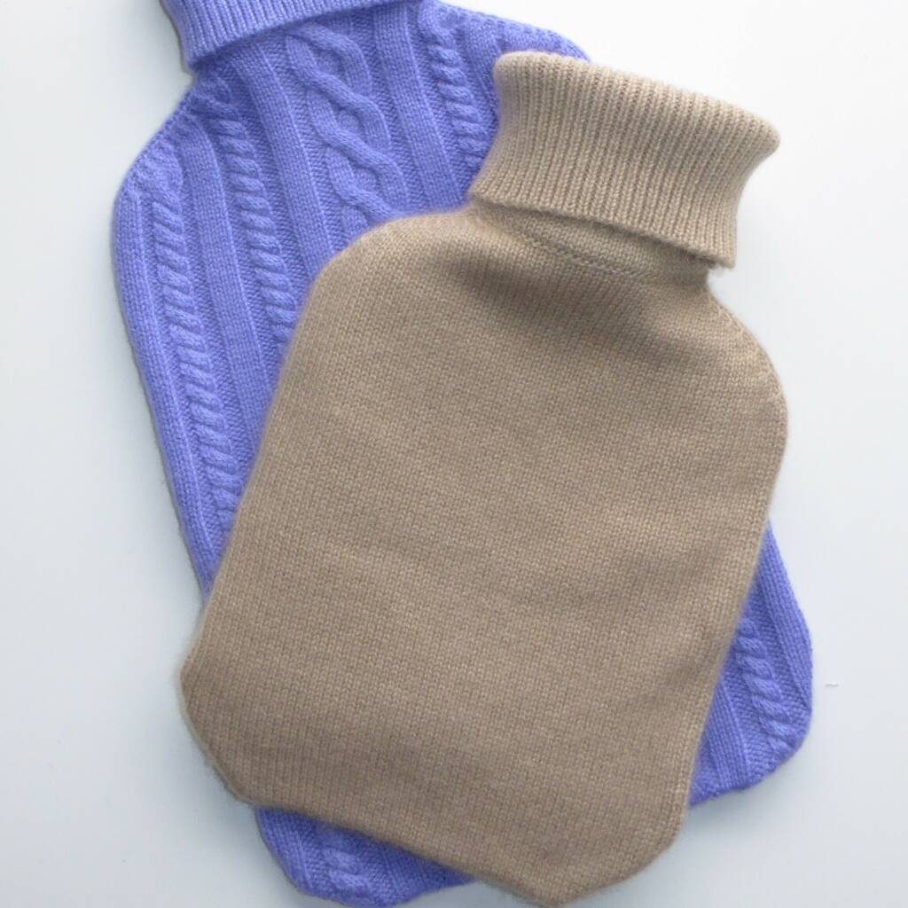 Small Cashmere Hot Water Bottle Cover