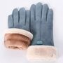 Warm Gloves Faux Suede And Fur, thumbnail 6 of 7