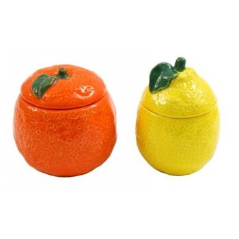 Lemon Ceramic Jar With Lid, 5 of 5