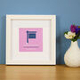 Personalised New House Mini Print With Frame, thumbnail 1 of 5