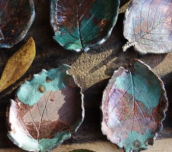 Raku Leaf Jewellery Dish, 10 of 10