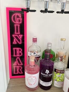 'Gin Bar' Framed Neon Print | Bar Sign, 2 of 6