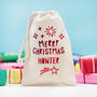 Personalised Merry Christmas Treat Bag, thumbnail 1 of 3