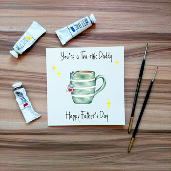 Personalised Tea Father's Day Card, 4 of 4