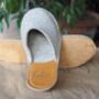 Personalised Handmade Light Weight Felt Slippers, thumbnail 4 of 7