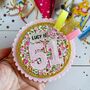 Personalised Liberty Floral Fabric Badge, thumbnail 1 of 3