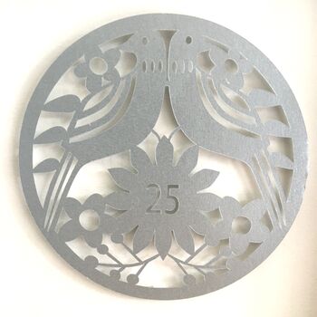Silver Anniversary Framed Paper Cut, 3 of 5