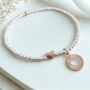Sterling Silver Or Rose Gold Heart Charm Bracelet, thumbnail 2 of 6