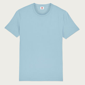 Two Pack Navy And Pale Blue Organic Plain T Shirts, 7 of 7