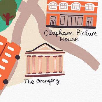 Clapham Illustrated London Map, 6 of 6