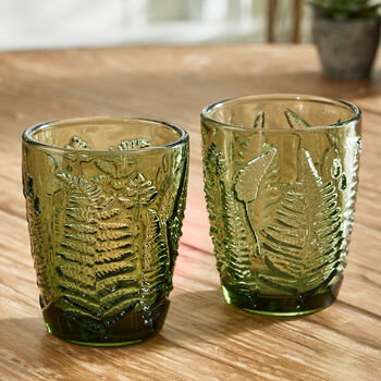 Set Of Four Vintage Embossed Tumblers, 4 of 6